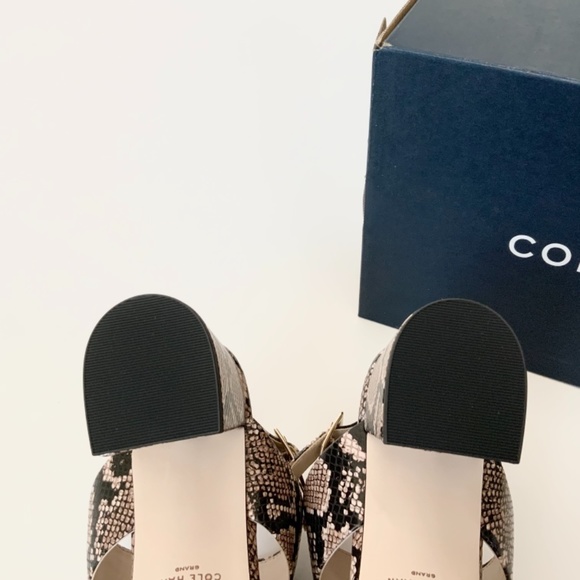 Cole Haan Avani City Snake Leather Heel Sandals - Picture 7 of 7